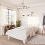 Estructura de cama de madera maciza de pino blanco 100x200 cm de vidaXL, Camas y somieres - Ref: Foro24-810073, Precio: 98,05...