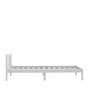 Estructura de cama de madera maciza de pino blanco 100x200 cm de vidaXL, Camas y somieres - Ref: Foro24-810073, Precio: 98,05...