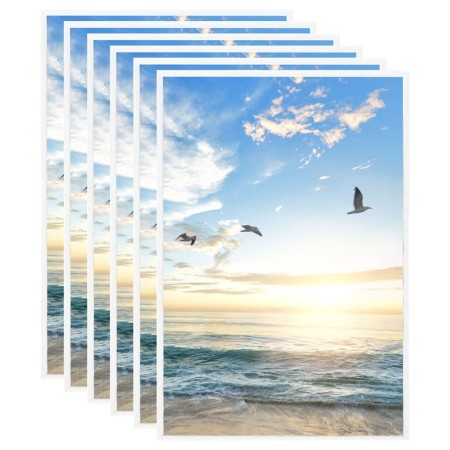 Marcos de fotos collage de mesa 5 uds blanco MDF 21x29,7cm de vidaXL, Marcos para fotos - Ref: Foro24-332341, Precio: 23,24 €...