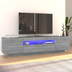 Mueble de TV con luces LED gris Sonoma 160x35x40 cm de vidaXL, Muebles TV - Ref: Foro24-815727, Precio: 116,46 €, Descuento: %