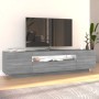 Mueble de TV con luces LED gris Sonoma 160x35x40 cm de vidaXL, Muebles TV - Ref: Foro24-815727, Precio: 123,15 €, Descuento: %
