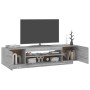 Mueble de TV con luces LED gris Sonoma 160x35x40 cm de vidaXL, Muebles TV - Ref: Foro24-815727, Precio: 123,15 €, Descuento: %