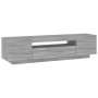 Mueble de TV con luces LED gris Sonoma 160x35x40 cm de vidaXL, Muebles TV - Ref: Foro24-815727, Precio: 123,15 €, Descuento: %
