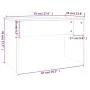 Taburete de tocador contrachapada marrón roble 70x35x45 cm de vidaXL, Bancos de tocador - Ref: Foro24-820525, Precio: 27,67 €...
