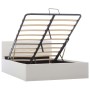 Cama canapé hidráulica cuero sintético blanco 120x200 cm de vidaXL, Camas y somieres - Ref: Foro24-285518, Precio: 298,60 €, ...