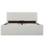 Cama canapé hidráulica cuero sintético blanco 120x200 cm de vidaXL, Camas y somieres - Ref: Foro24-285518, Precio: 344,81 €, ...