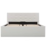 Cama canapé hidráulica cuero sintético blanco 120x200 cm de vidaXL, Camas y somieres - Ref: Foro24-285518, Precio: 298,60 €, ...
