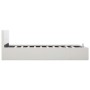 Cama canapé hidráulica cuero sintético blanco 120x200 cm de vidaXL, Camas y somieres - Ref: Foro24-285518, Precio: 298,60 €, ...