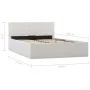 Cama canapé hidráulica cuero sintético blanco 120x200 cm de vidaXL, Camas y somieres - Ref: Foro24-285518, Precio: 344,81 €, ...
