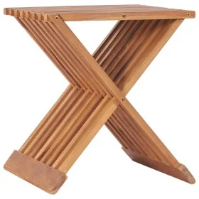 Solid teak wood folding stool 40x32x45 cm by vidaXL, Folding stools and chairs - Ref: Foro24-48992, Price: 70,19 €, Discount: %