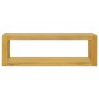 Armario de baño de pared madera maciza de teca 110x45x35 cm de vidaXL, Taquillas y armarios de almacenamiento - Ref: Foro24-3...