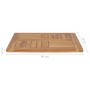 Superficie de mesa de madera maciza de teca 60x60x2,5 cm de vidaXL, Tableros para mesas - Ref: Foro24-48988, Precio: 68,16 €,...