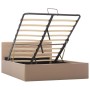 Cama canapé hidráulica cuero sintético capuchino 120x200 cm de vidaXL, Camas y somieres - Ref: Foro24-285530, Precio: 331,41 ...