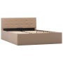 Cama canapé hidráulica cuero sintético capuchino 120x200 cm de vidaXL, Camas y somieres - Ref: Foro24-285530, Precio: 331,41 ...