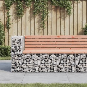 Banco jardín diseño gaviones madera abeto Douglas 122x71x65,5cm de vidaXL, Bancos de jardín - Ref: Foro24-834384, Precio: 137...