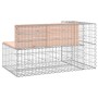 Banco jardín diseño gaviones madera abeto Douglas 122x71x65,5cm de vidaXL, Bancos de jardín - Ref: Foro24-834384, Precio: 137...