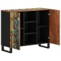 Aparador con 2 puertas de madera maciza reciclada 90x33x75 cm de vidaXL, Aparadores - Ref: Foro24-352927, Precio: 194,91 €, D...