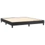Box spring bed with mattress and LED black synthetic leather 160x200 cm by vidaXL, Beds and slatted bases - Ref: Foro24-31342...
