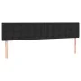 Box spring bed with mattress and LED black synthetic leather 160x200 cm by vidaXL, Beds and slatted bases - Ref: Foro24-31342...