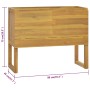 Armario de baño madera maciza de teca 90x45x75 cm de vidaXL, Taquillas y armarios de almacenamiento - Ref: Foro24-338248, Pre...