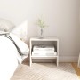 Mesita de noche madera maciza de mango blanco 40x30,5x40 cm de vidaXL, Mesitas de noche - Ref: Foro24-808055, Precio: 30,52 €...