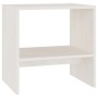 Mesita de noche madera maciza de mango blanco 40x30,5x40 cm de vidaXL, Mesitas de noche - Ref: Foro24-808055, Precio: 30,52 €...