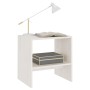 Mesita de noche madera maciza de mango blanco 40x30,5x40 cm de vidaXL, Mesitas de noche - Ref: Foro24-808055, Precio: 30,52 €...