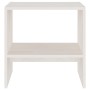 Mesita de noche madera maciza de mango blanco 40x30,5x40 cm de vidaXL, Mesitas de noche - Ref: Foro24-808055, Precio: 30,52 €...