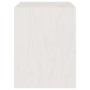Mesita de noche madera maciza de mango blanco 40x30,5x40 cm de vidaXL, Mesitas de noche - Ref: Foro24-808055, Precio: 30,52 €...