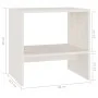 Nachttisch aus massivem weißem Mangoholz, 40 x 30,5 x 40 cm von vidaXL, Nachttische - Ref: Foro24-808055, Preis: 30,23 €, Rab...