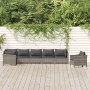 Set de muebles de jardín 7 pzas y cojines ratán sintético gris en Conjuntos de jardín | Comprar online en Foru.es