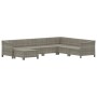 Set de muebles de jardín 7 pzas y cojines ratán sintético gris en Conjuntos de jardín | Comprar online en Foru.es