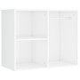 Juego de tocador con LED madera contrachapada blanco brillante de vidaXL, Conjuntos de muebles para dormitorios - Ref: Foro24...