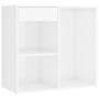 Juego de tocador con LED madera contrachapada blanco brillante de vidaXL, Conjuntos de muebles para dormitorios - Ref: Foro24...