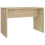 Juego de tocador con LED madera contrachapada roble Sonoma de vidaXL, Tocadores para dormitorios - Ref: Foro24-3114133, Preci...