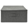 Caja de almacenaje tela gris antracita 70x40x18 cm de vidaXL, Cestas para almacenaje - Ref: Foro24-332903, Precio: 33,15 €, D...