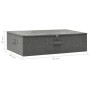 Caja de almacenaje tela gris antracita 70x40x18 cm de vidaXL, Cestas para almacenaje - Ref: Foro24-332903, Precio: 33,15 €, D...