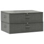 Cajas de almacenaje 2 unidades tela gris antracita 70x40x18 cm de vidaXL, Cestas para almacenaje - Ref: Foro24-332904, Precio...