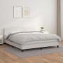 Cama box spring con colchón cuero sintético blanco 160x200 cm de vidaXL, Camas y somieres - Ref: Foro24-3141012, Precio: 515,...