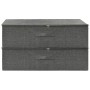 Cajas de almacenaje 2 unidades tela gris antracita 70x40x18 cm de vidaXL, Cestas para almacenaje - Ref: Foro24-332904, Precio...