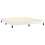 Cama box spring con colchón cuero sintético blanco 160x200 cm de vidaXL, Camas y somieres - Ref: Foro24-3141012, Precio: 515,...