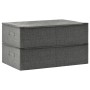 Cajas de almacenaje 2 unidades tela gris antracita 70x40x18 cm de vidaXL, Cestas para almacenaje - Ref: Foro24-332904, Precio...