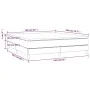 Box spring bed with white synthetic leather mattress 160x200 cm by vidaXL, Beds and slatted bases - Ref: Foro24-3144268, Pric...