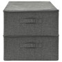 Cajas de almacenaje 2 unidades tela gris antracita 70x40x18 cm de vidaXL, Cestas para almacenaje - Ref: Foro24-332904, Precio...