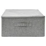 Caja de almacenaje tela gris 70x40x18 cm de vidaXL, Cestas para almacenaje - Ref: Foro24-332905, Precio: 37,76 €, Descuento: %