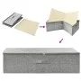 Caja de almacenaje tela gris 70x40x18 cm de vidaXL, Cestas para almacenaje - Ref: Foro24-332905, Precio: 37,76 €, Descuento: %