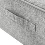 Caja de almacenaje tela gris 70x40x18 cm de vidaXL, Cestas para almacenaje - Ref: Foro24-332905, Precio: 39,45 €, Descuento: %
