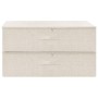 Cajas de almacenaje 2 unidades tela color crema 70x40x18 cm de vidaXL, Cestas para almacenaje - Ref: Foro24-332908, Precio: 4...