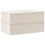 Cajas de almacenaje 2 unidades tela color crema 70x40x18 cm de vidaXL, Cestas para almacenaje - Ref: Foro24-332908, Precio: 4...