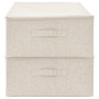 Cajas de almacenaje 2 unidades tela color crema 70x40x18 cm de vidaXL, Cestas para almacenaje - Ref: Foro24-332908, Precio: 4...